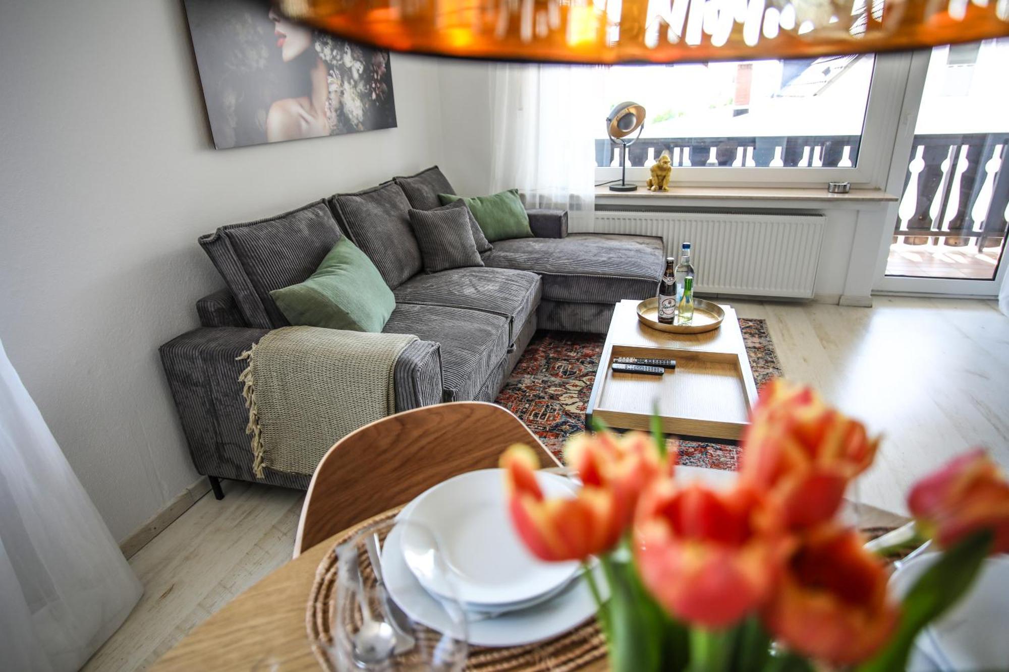Zentral - Gemuetlich - Kueche - Balkon - Garage Leilighet Bad Lippspringe Eksteriør bilde